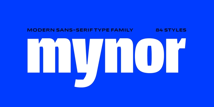 Example font Mynor #1